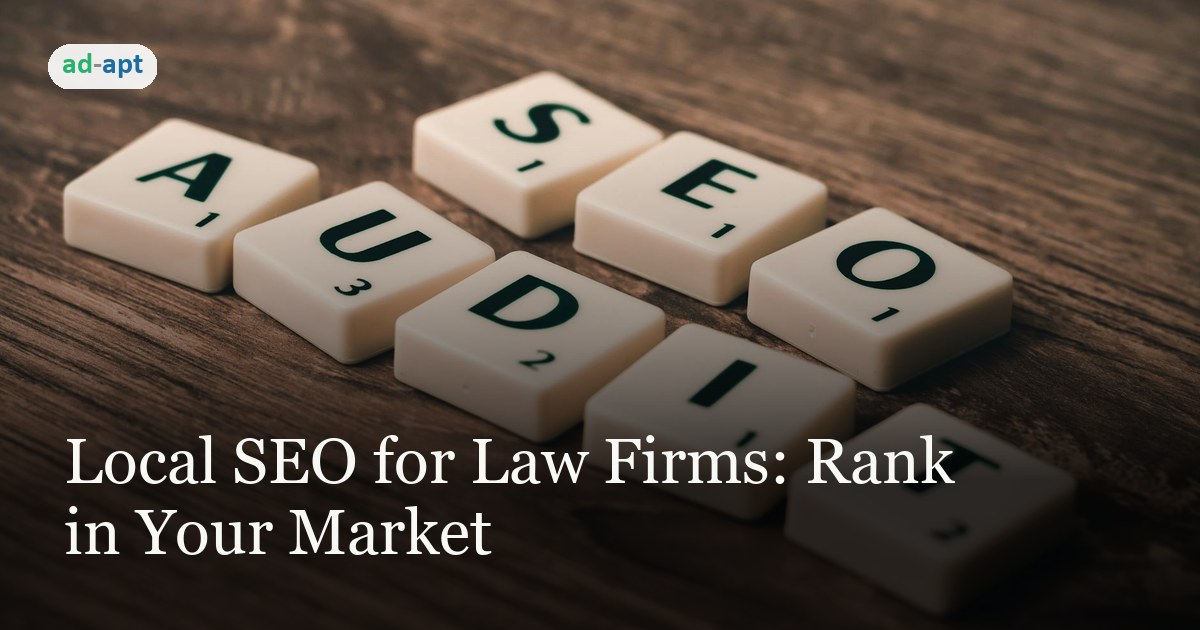 Local SEO for Law Firms: Rank in Your Market